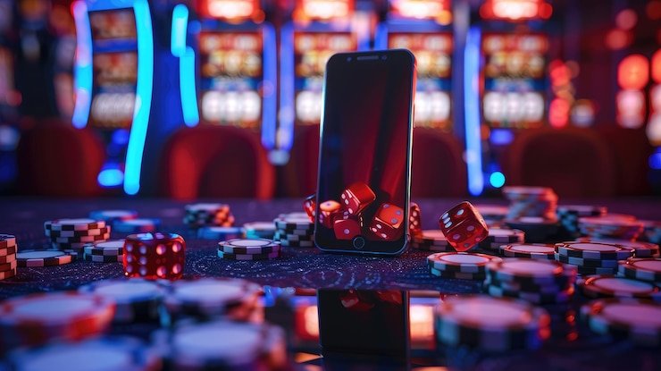 Antarmuka Grand Slam di aplikasi mobile candu toto dengan menu permainan slot dan live dealer